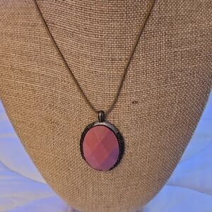 Lucky Brand Pink Stone And Leather